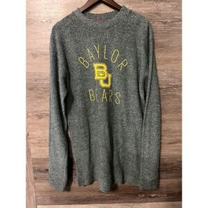 Baylor Bears comfy Terry sweater size XXL green women green long sleeves